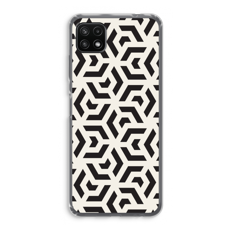 Crazy pattern: Samsung Galaxy A22 5G Transparant Hoesje
