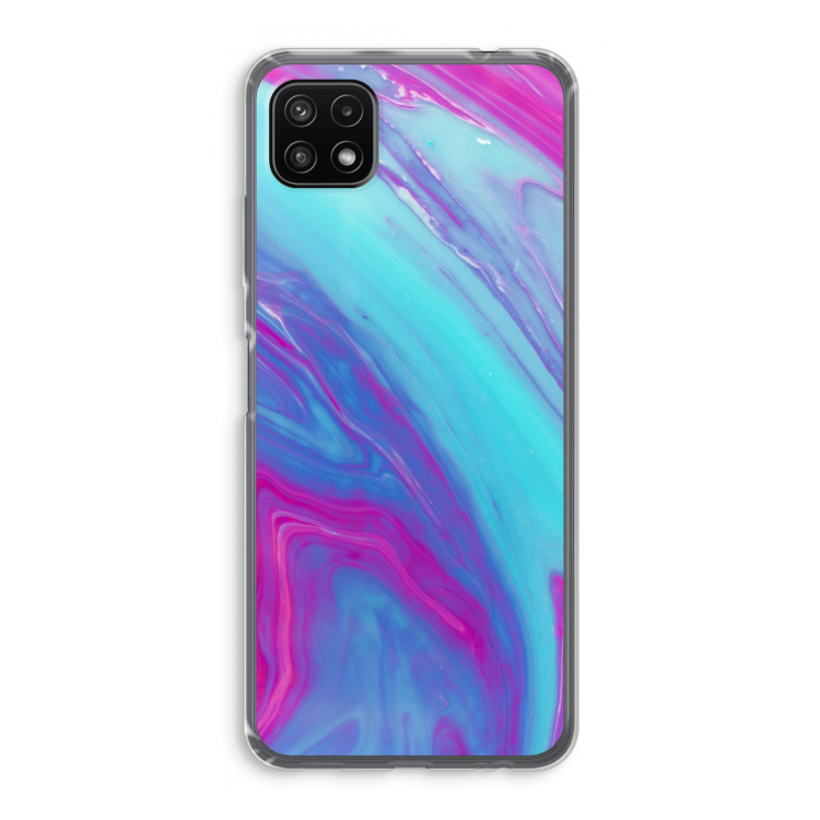 Zweverige regenboog: Samsung Galaxy A22 5G Transparant Hoesje