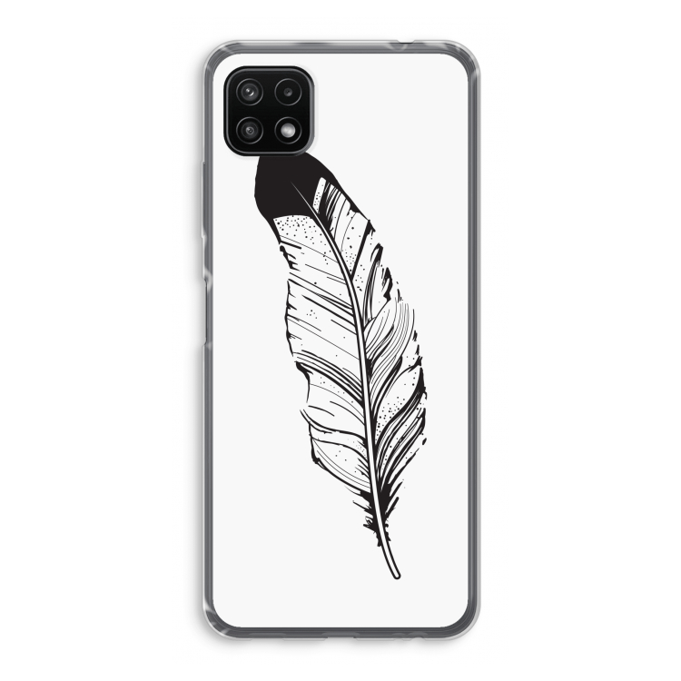 Pluim: Samsung Galaxy A22 5G Transparant Hoesje