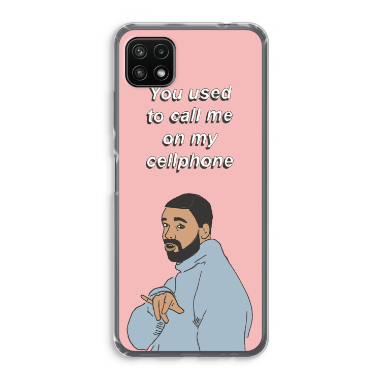 Hotline bling: Samsung Galaxy A22 5G Transparant Hoesje