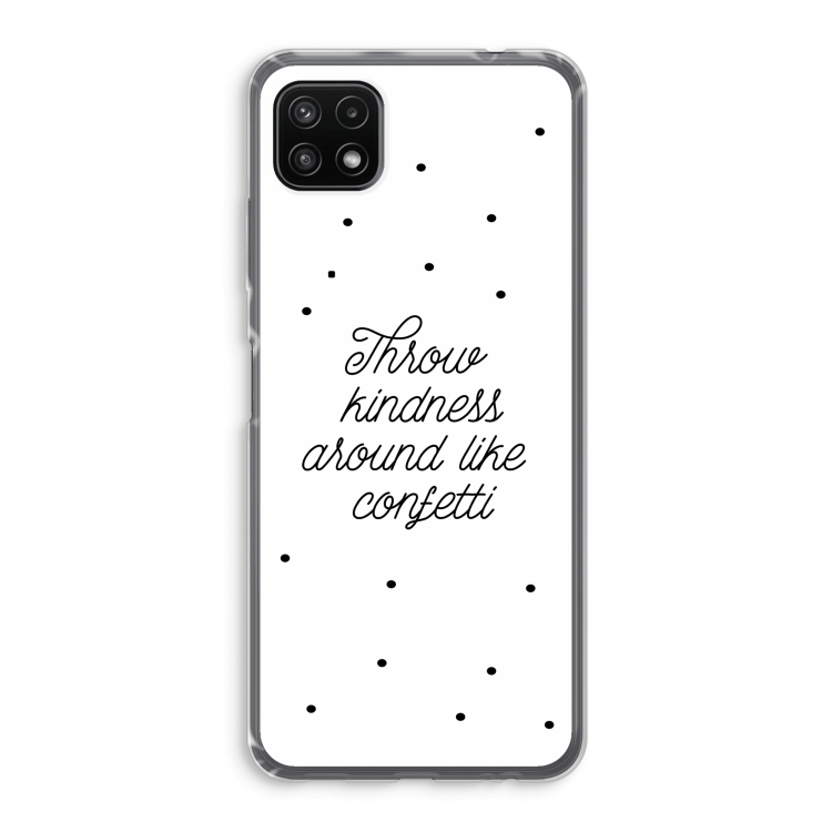 Confetti: Samsung Galaxy A22 5G Transparant Hoesje