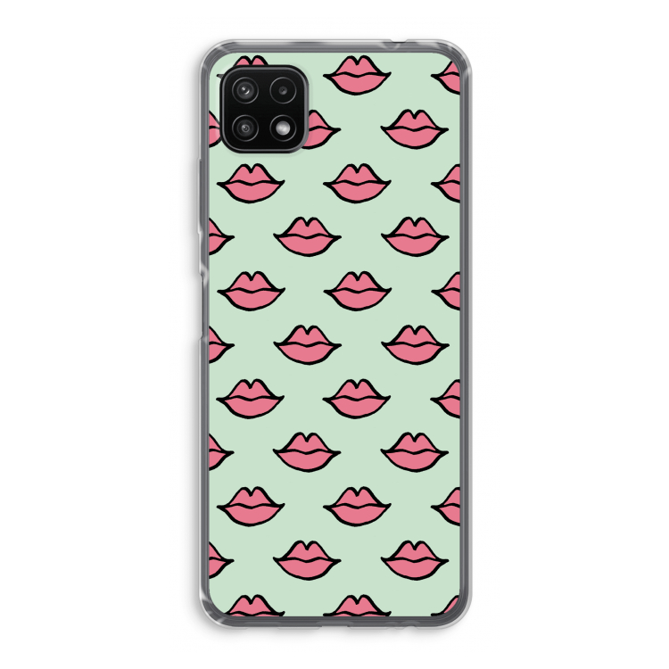 Lipjes: Samsung Galaxy A22 5G Transparant Hoesje