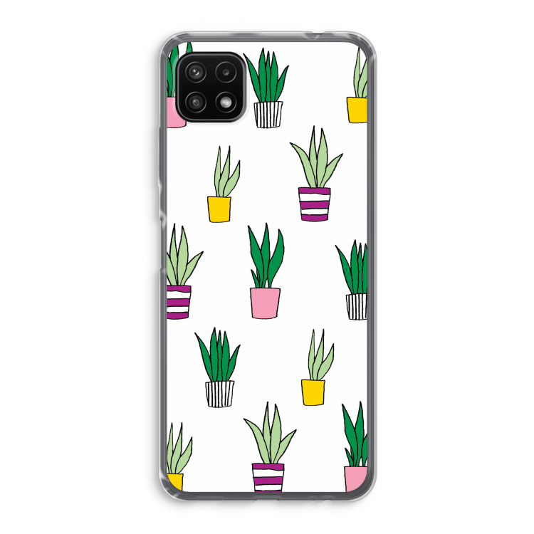 Sanseveria: Samsung Galaxy A22 5G Transparant Hoesje