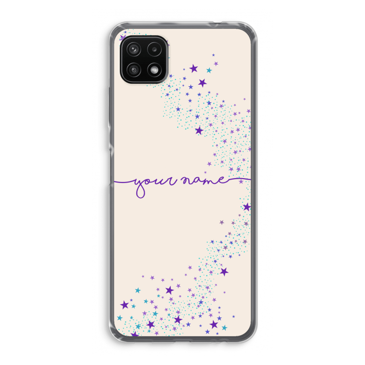 Sterren: Samsung Galaxy A22 5G Transparant Hoesje