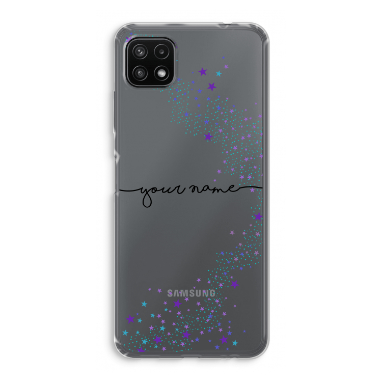 Sterren: Samsung Galaxy A22 5G Transparant Hoesje