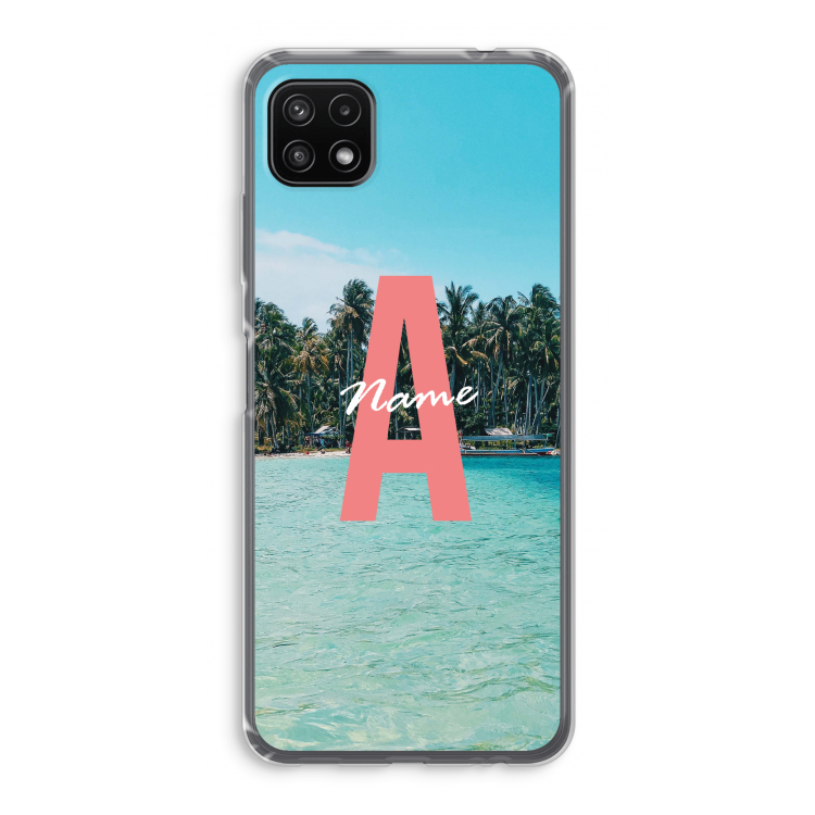 Pacific Dream: Samsung Galaxy A22 5G Transparant Hoesje