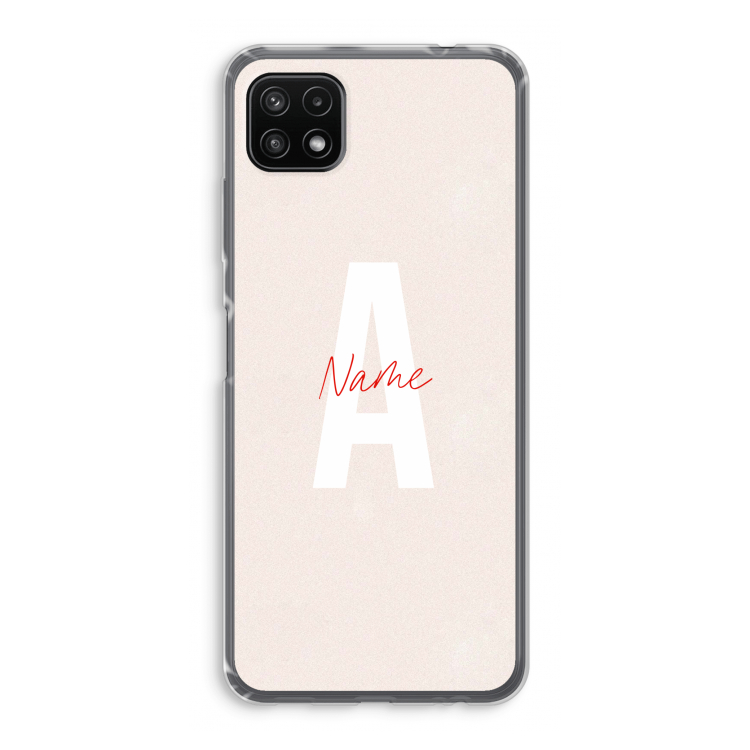 Strawberry Milkshake: Samsung Galaxy A22 5G Transparant Hoesje