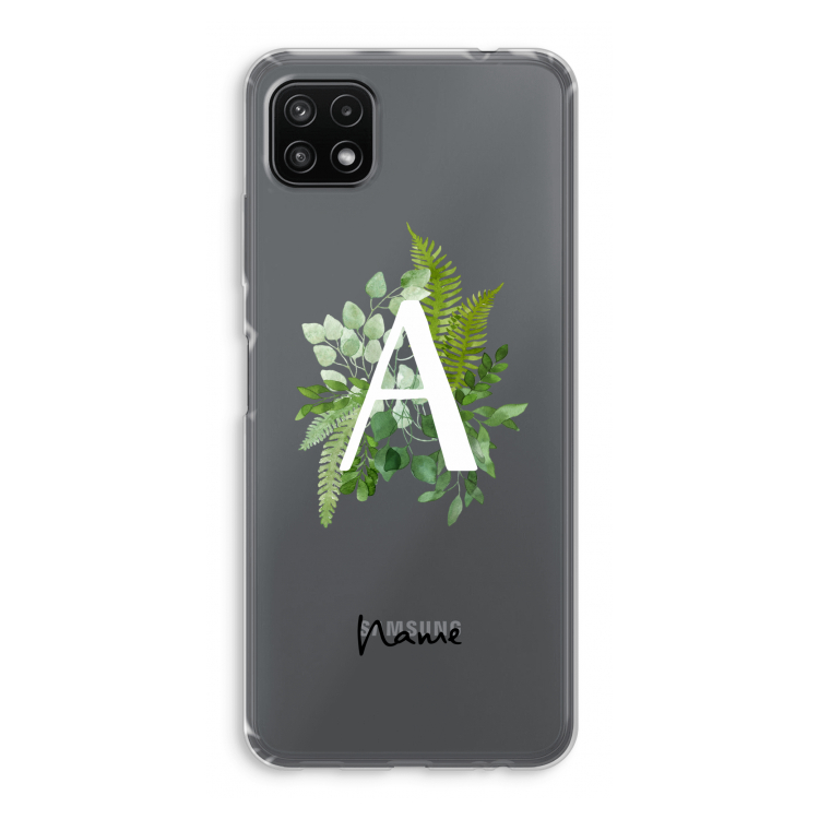 Green Brush: Samsung Galaxy A22 5G Transparant Hoesje