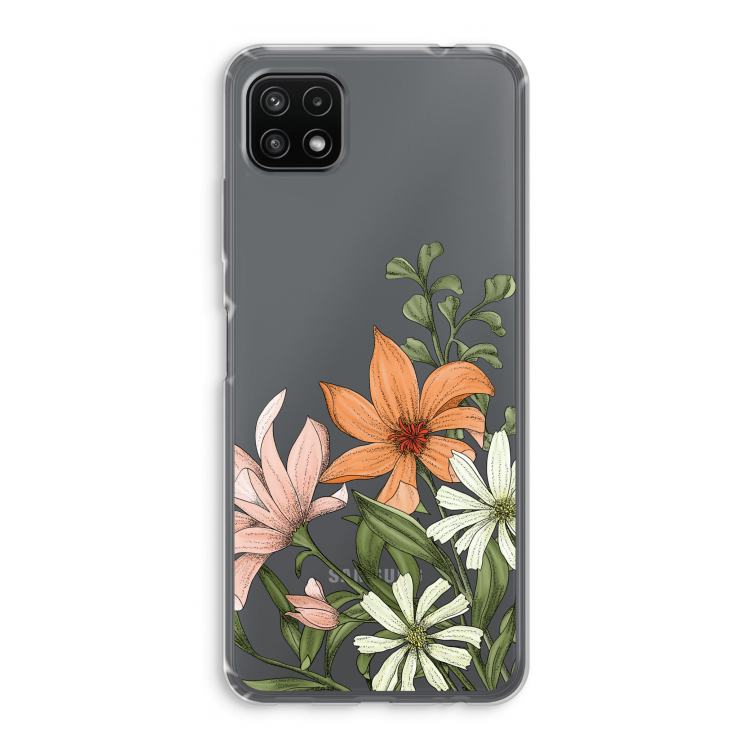 Floral bouquet: Samsung Galaxy A22 5G Transparant Hoesje