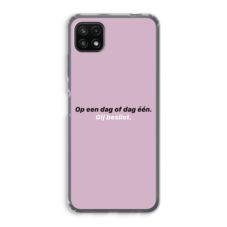 gij beslist: Samsung Galaxy A22 5G Transparant Hoesje