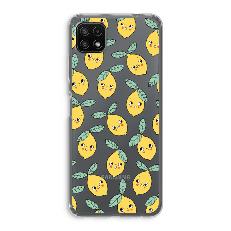 Citroenen: Samsung Galaxy A22 5G Transparant Hoesje