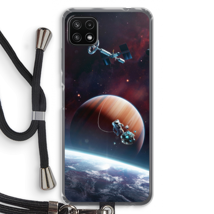 Examiner: Samsung Galaxy A22 5G Transparant Hoesje met koord