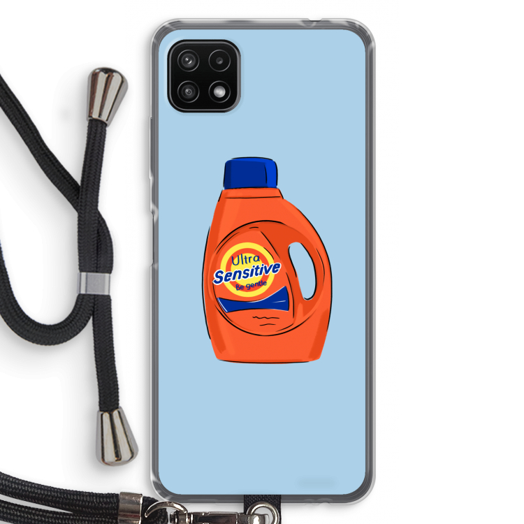 Ultra Sensitive: Samsung Galaxy A22 5G Transparant Hoesje met koord