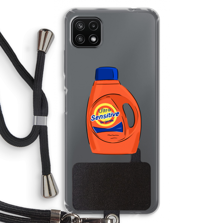 Ultra Sensitive: Samsung Galaxy A22 5G Transparant Hoesje met koord