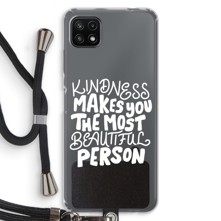 The prettiest: Samsung Galaxy A22 5G Transparant Hoesje met koord