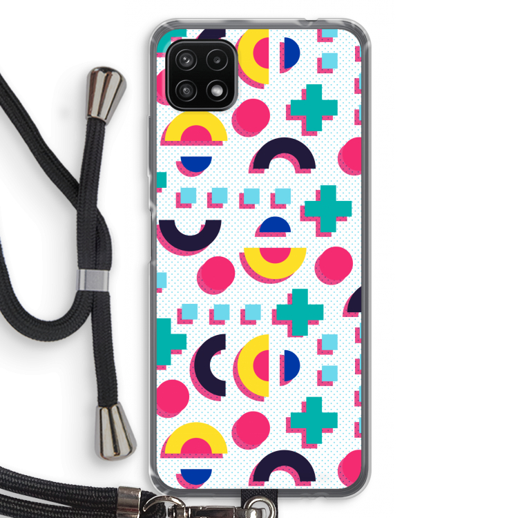 8-bit N°2: Samsung Galaxy A22 5G Transparant Hoesje met koord
