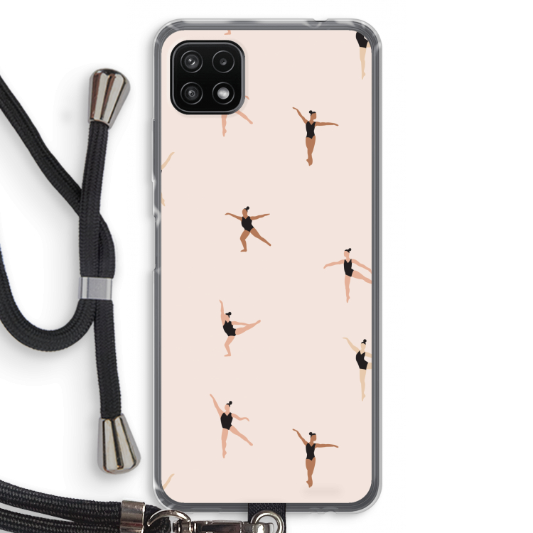 Dancing #1: Samsung Galaxy A22 5G Transparant Hoesje met koord