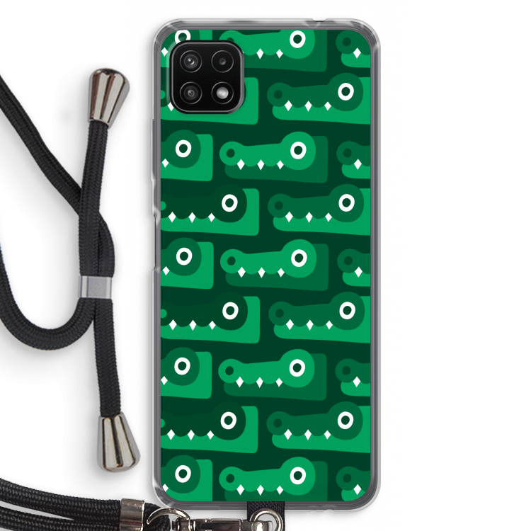 Crocs: Samsung Galaxy A22 5G Transparant Hoesje met koord