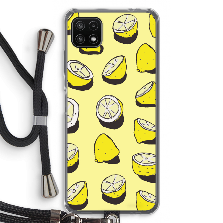 When Life Gives You Lemons...: Samsung Galaxy A22 5G Transparant Hoesje met koord