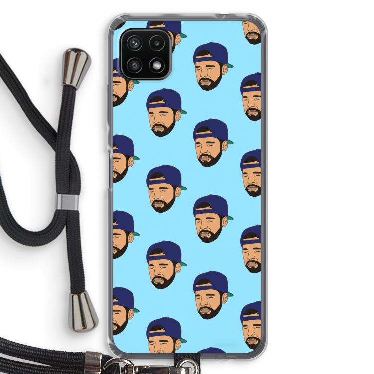 Drake Away: Samsung Galaxy A22 5G Transparant Hoesje met koord