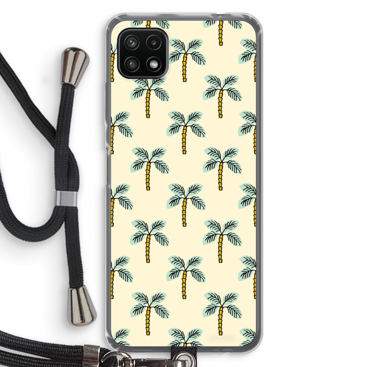 Paradise: Samsung Galaxy A22 5G Transparant Hoesje met koord