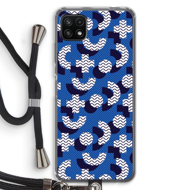8-bit N°5: Samsung Galaxy A22 5G Transparant Hoesje met koord