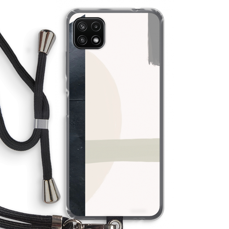 Baca: Samsung Galaxy A22 5G Transparant Hoesje met koord