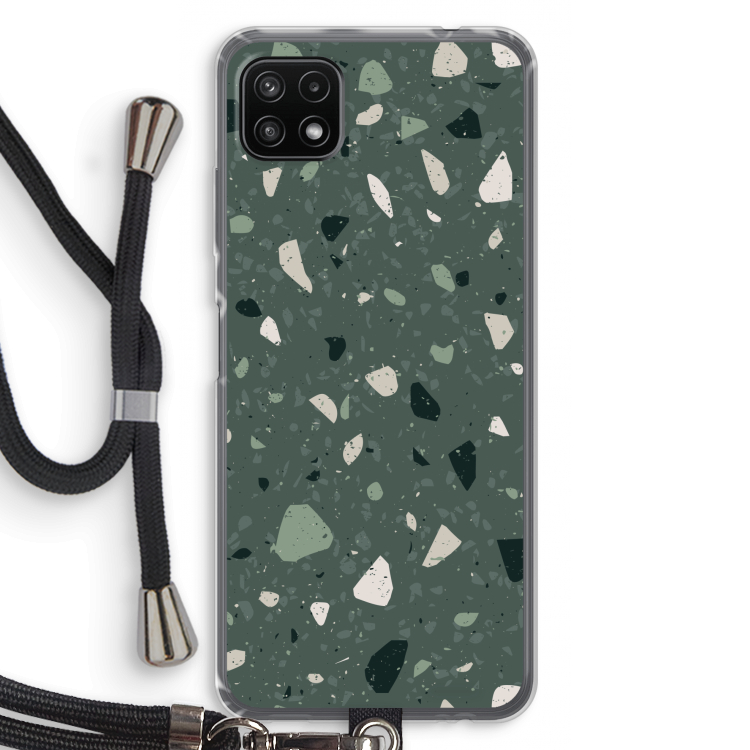 Terrazzo N°19: Samsung Galaxy A22 5G Transparant Hoesje met koord