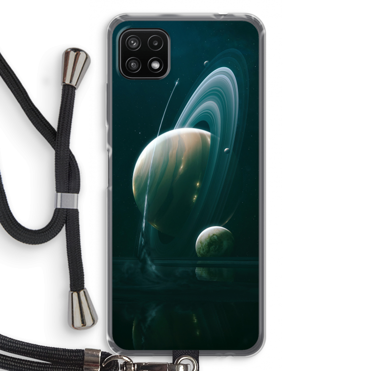 Mercurius: Samsung Galaxy A22 5G Transparant Hoesje met koord