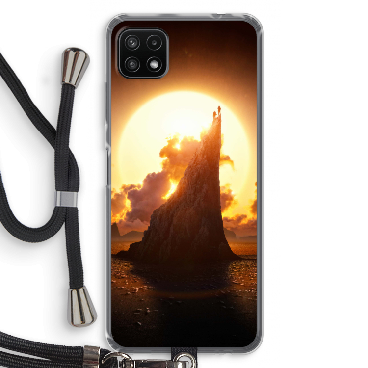 Children of the Sun: Samsung Galaxy A22 5G Transparant Hoesje met koord