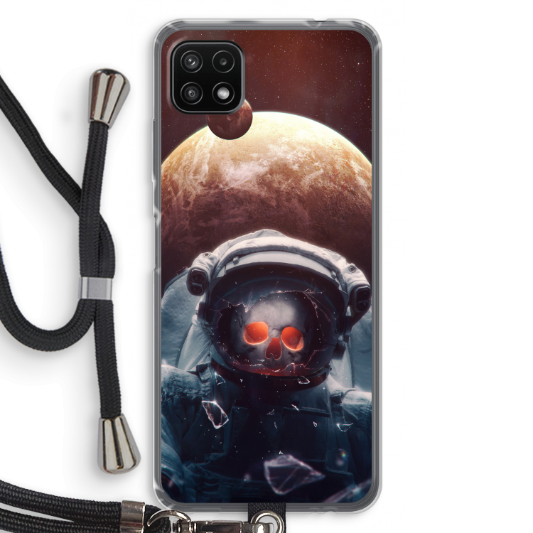 Voyager: Samsung Galaxy A22 5G Transparant Hoesje met koord