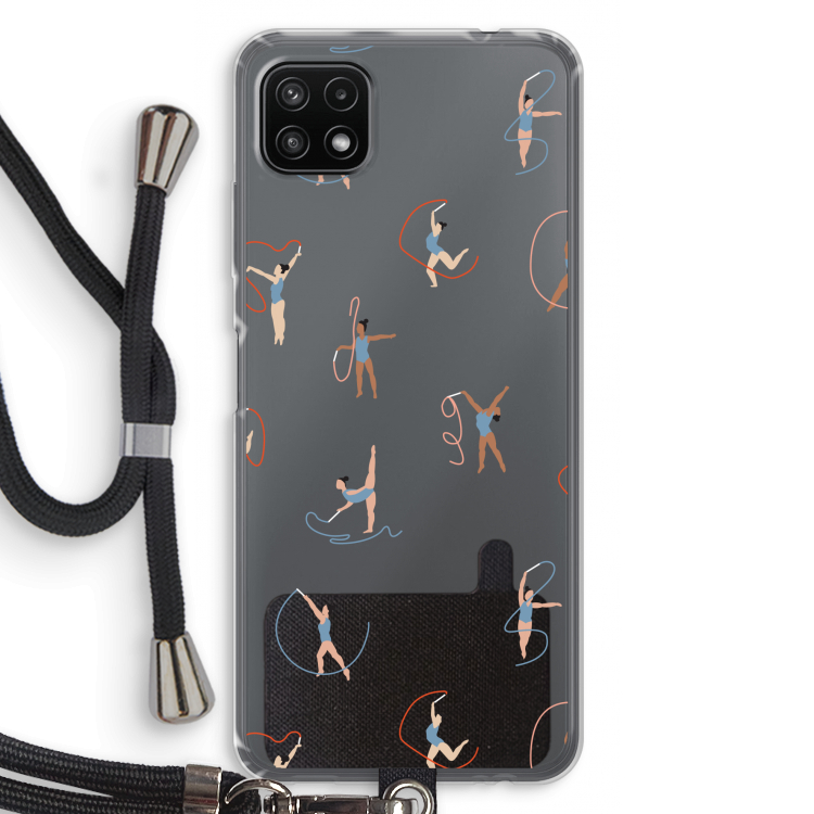 Dancing #3: Samsung Galaxy A22 5G Transparant Hoesje met koord
