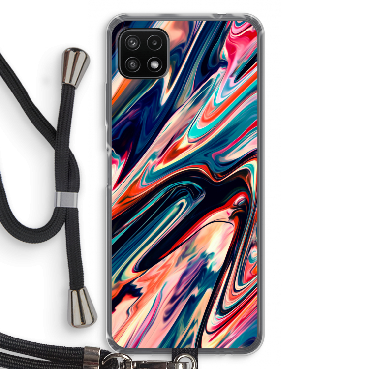 Quantum Being: Samsung Galaxy A22 5G Transparant Hoesje met koord