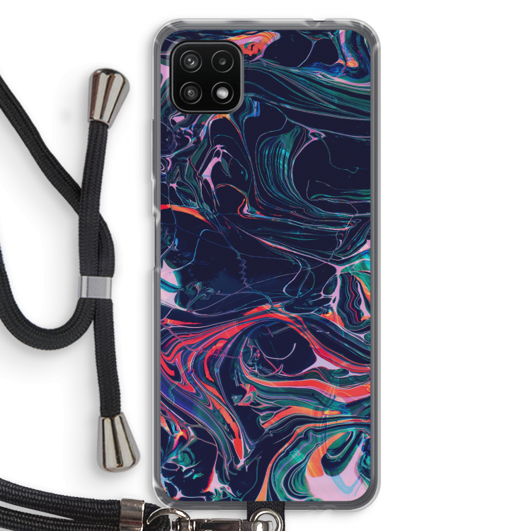 Light Years Beyond: Samsung Galaxy A22 5G Transparant Hoesje met koord