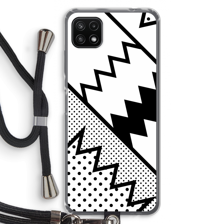 Pop Art #5: Samsung Galaxy A22 5G Transparant Hoesje met koord