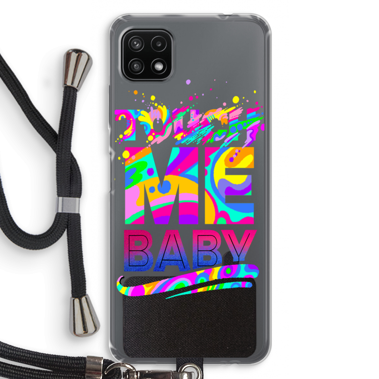 Touch Me: Samsung Galaxy A22 5G Transparant Hoesje met koord