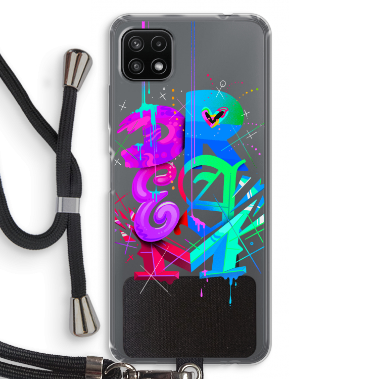 Dream: Samsung Galaxy A22 5G Transparant Hoesje met koord