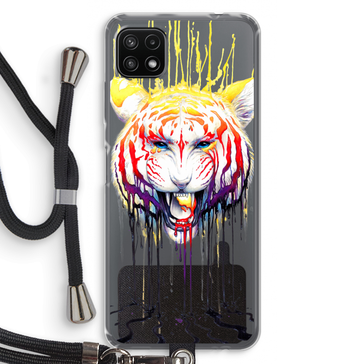 Fading: Samsung Galaxy A22 5G Transparant Hoesje met koord