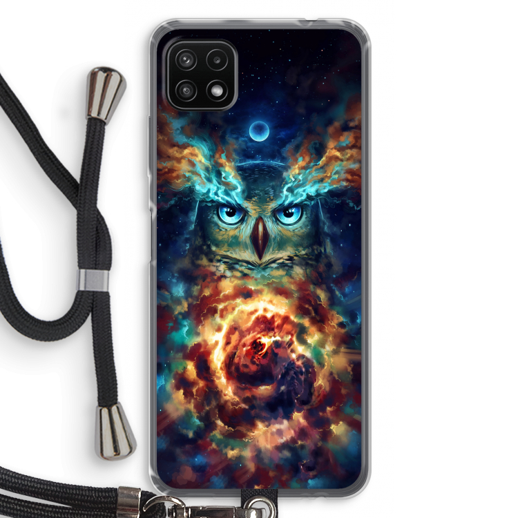 Aurowla: Samsung Galaxy A22 5G Transparant Hoesje met koord