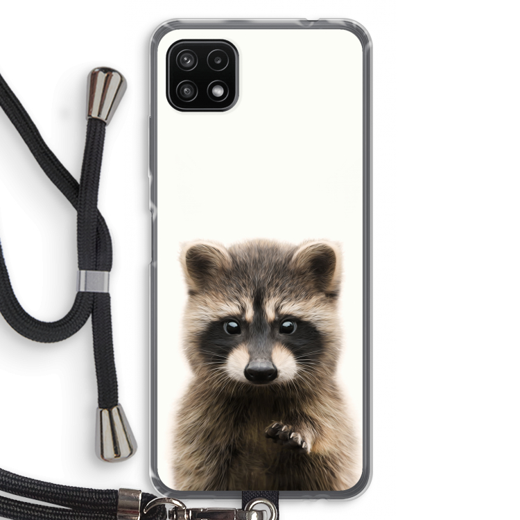 Rocco: Samsung Galaxy A22 5G Transparant Hoesje met koord