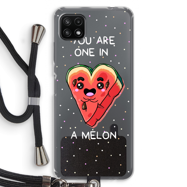 One In A Melon: Samsung Galaxy A22 5G Transparant Hoesje met koord
