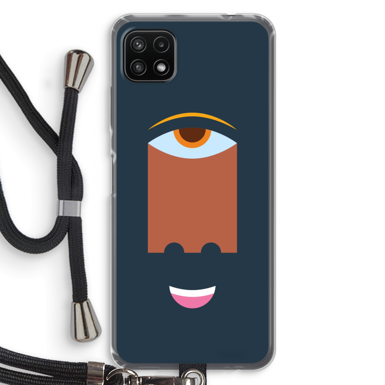 Mono M: Samsung Galaxy A22 5G Transparant Hoesje met koord