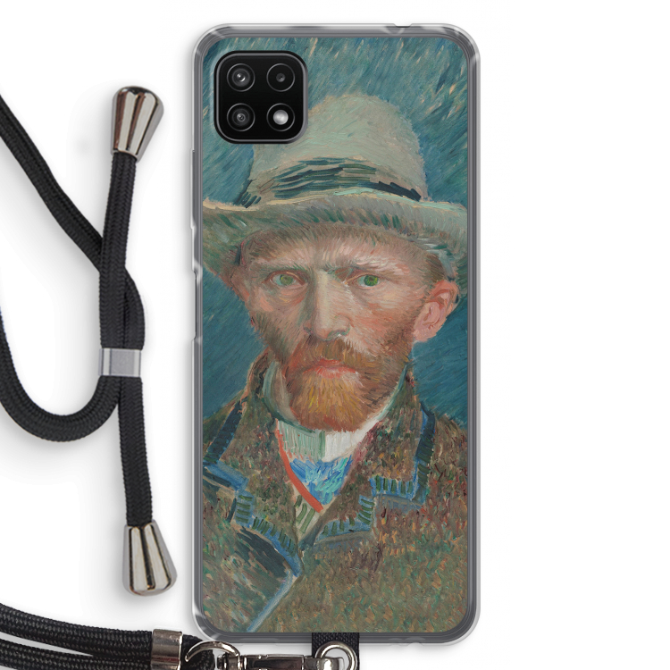 Van Gogh: Samsung Galaxy A22 5G Transparant Hoesje met koord