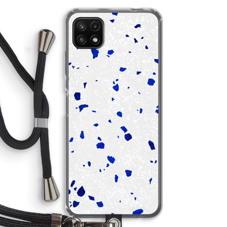 Terrazzo N°5: Samsung Galaxy A22 5G Transparant Hoesje met koord