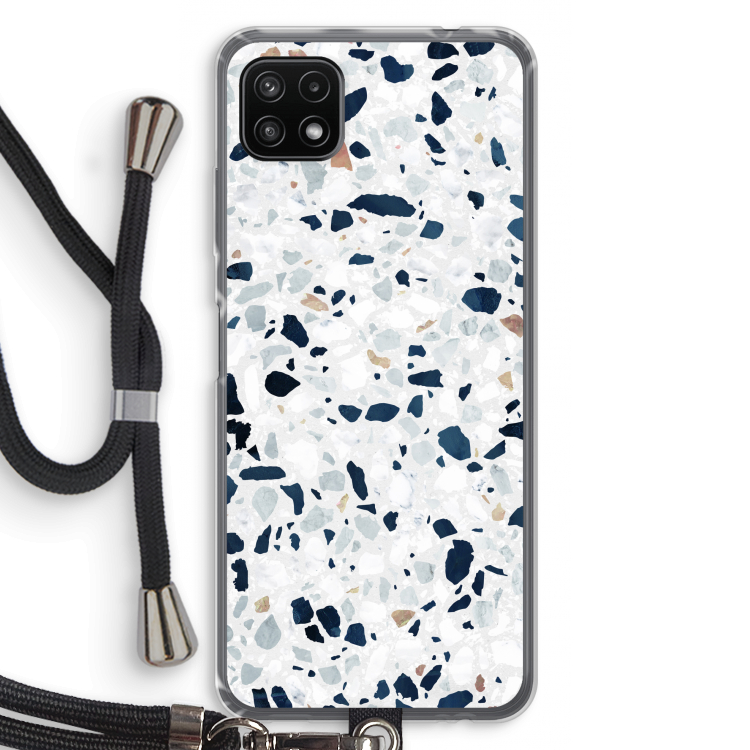 Terrazzo N°1: Samsung Galaxy A22 5G Transparant Hoesje met koord