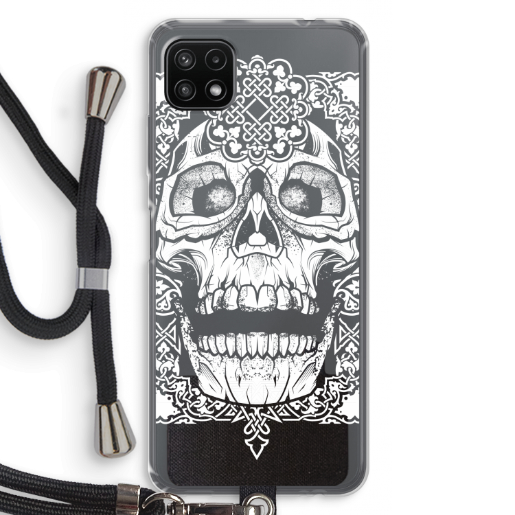 Seek & Destroy: Samsung Galaxy A22 5G Transparant Hoesje met koord