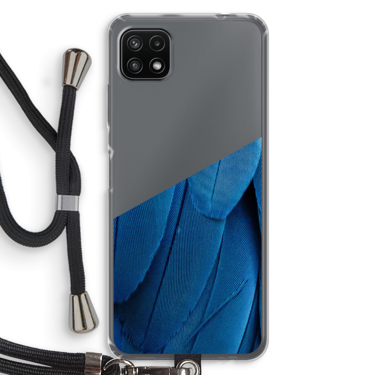 Pauw: Samsung Galaxy A22 5G Transparant Hoesje met koord