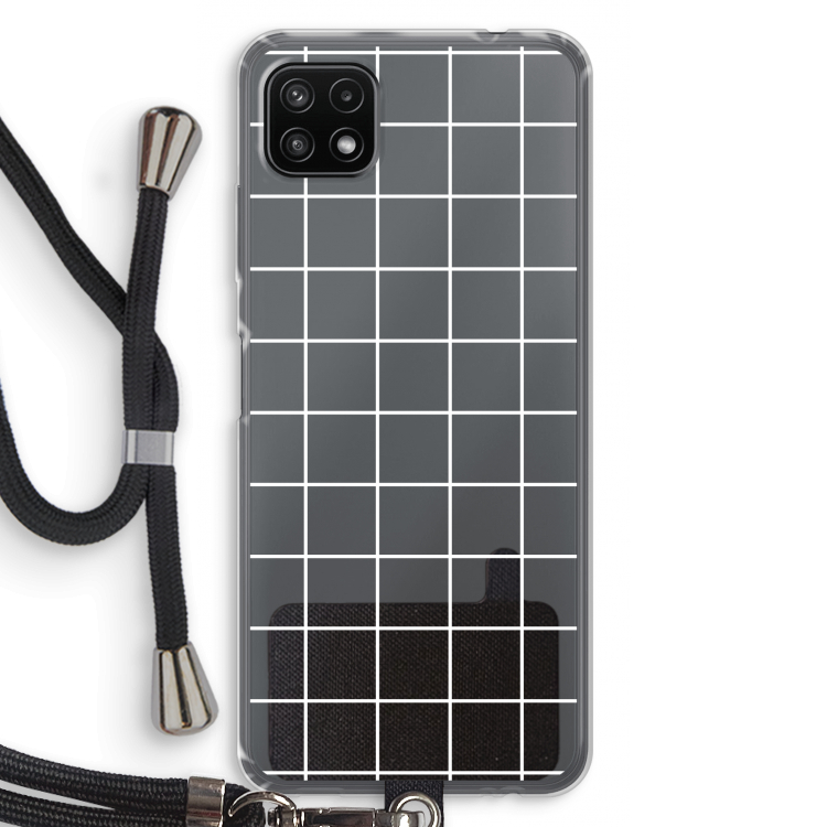 Rooster 2: Samsung Galaxy A22 5G Transparant Hoesje met koord