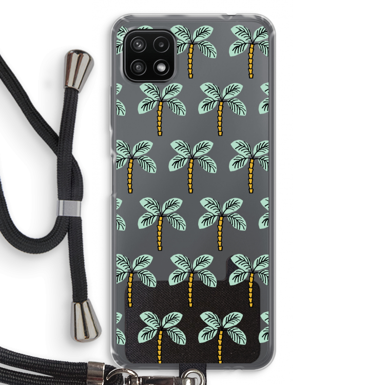 Paradise: Samsung Galaxy A22 5G Transparant Hoesje met koord
