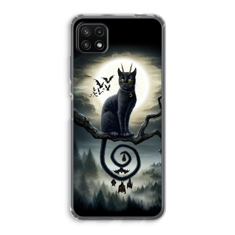 Moonlight Companions: Samsung Galaxy A22 5G Transparant Hoesje